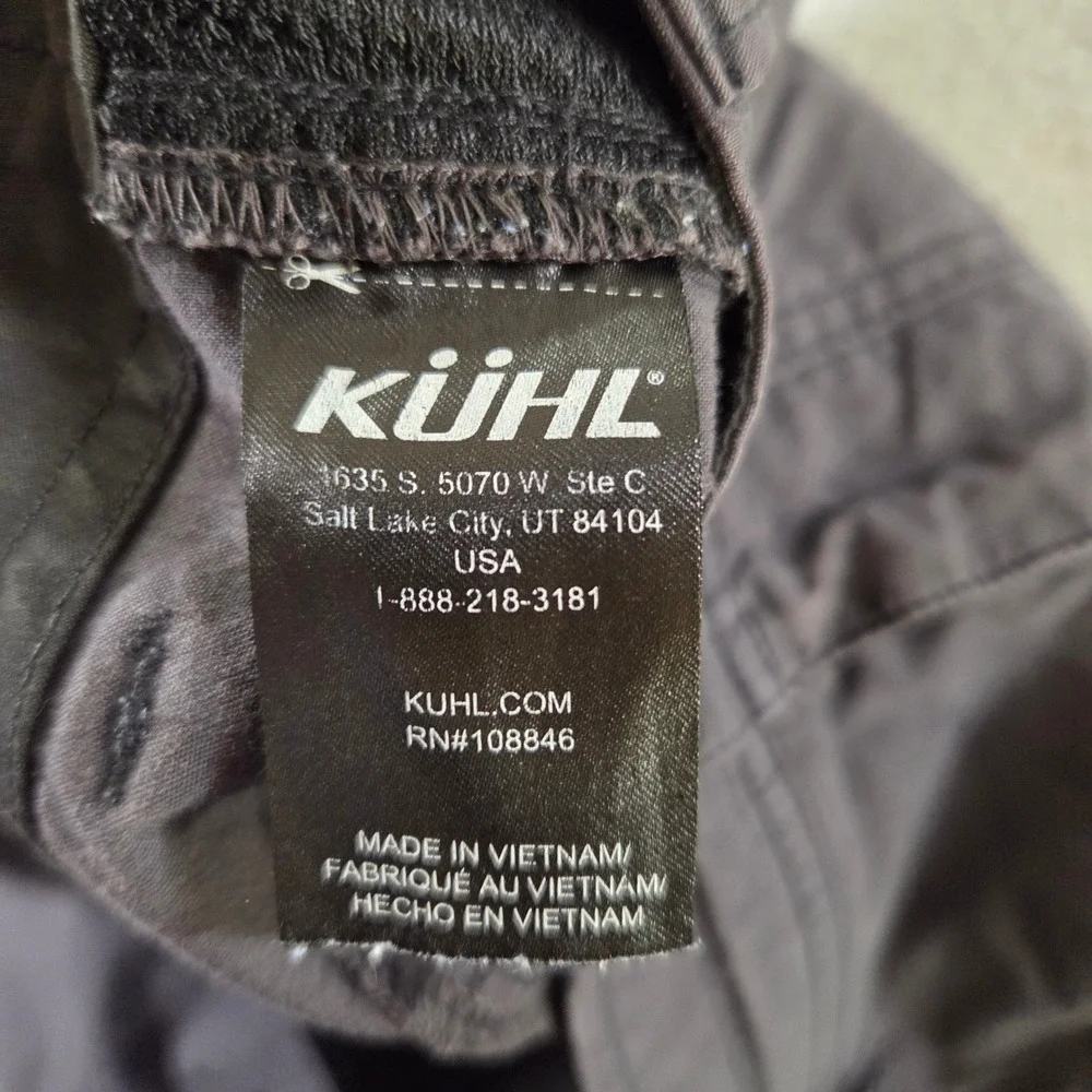 Kuhl Konfidant Air Klassic Fit 34x32 Gray Vented Hiking Work Pants Breathable